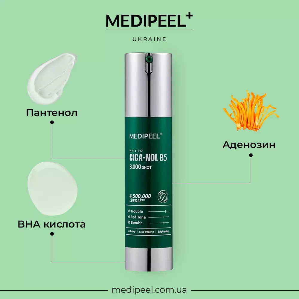 Пілінг-сироватка зі спікулами для обличчя MEDI.EEL Phyto Cica Nol B5 3000 Shot, 50 г