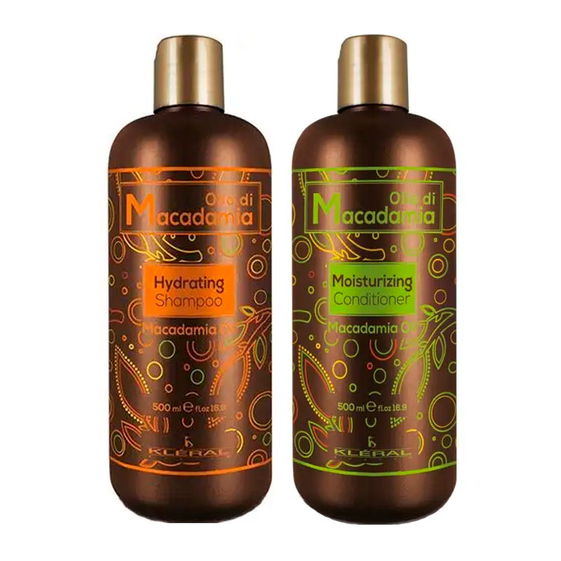 Набір KLERAL System DUO Olio Di Macadamia шампунь та маска для зволоження волосся, 500/500 мл