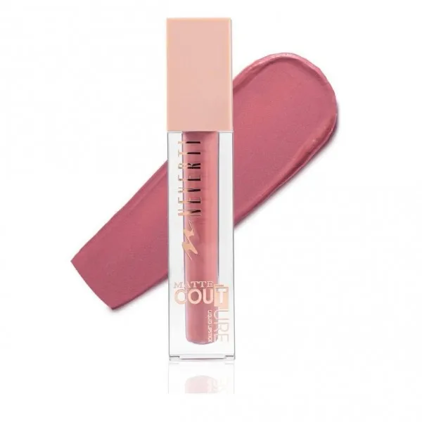 Рідка матова помада для губ NEVERTI Matte Couture Liquid NP804 № 108