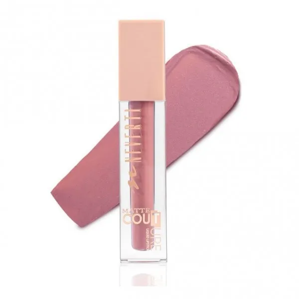 Рідка матова помада для губ NEVERTI Matte Couture Liquid NP804 № 101