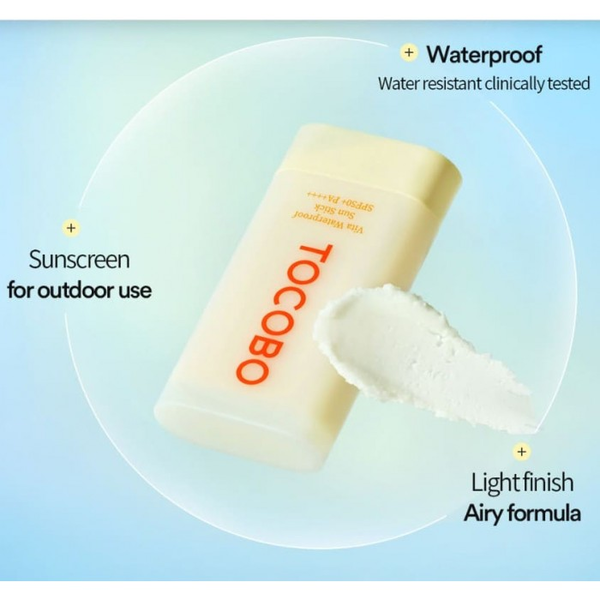Водостійкий сонцезахисний стік Tocobo Vita Waterproof Sun Stick SPF50+ PA+, 18г - BTS BeautyToSale