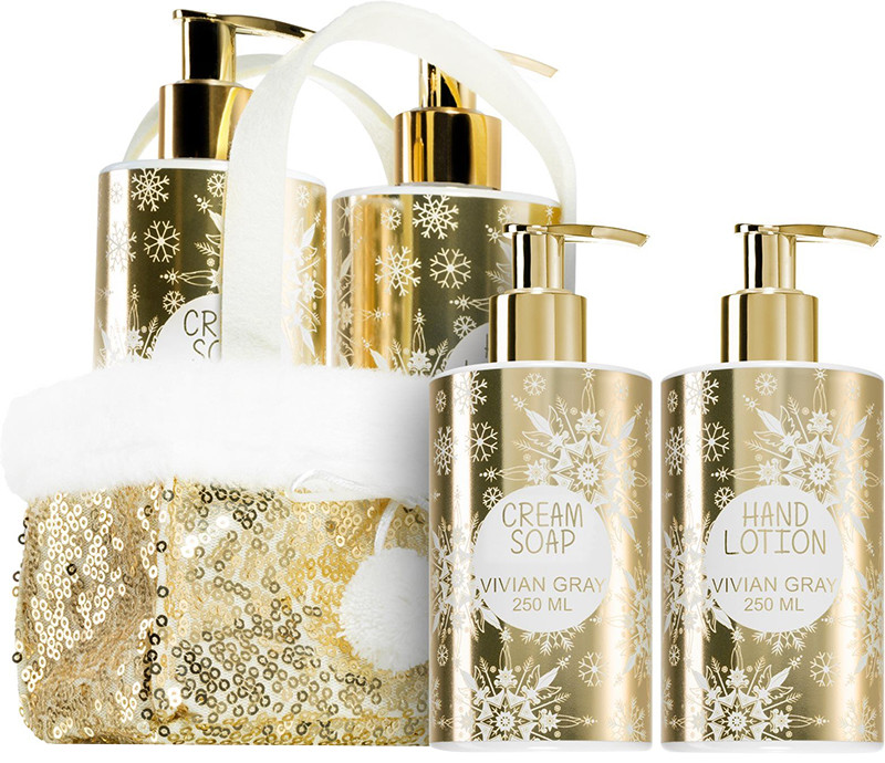 Набір Мило & лосьйон для рук Golden Glitters Vanilla & Patchouli Vivian Gray, 2 х 250 мл