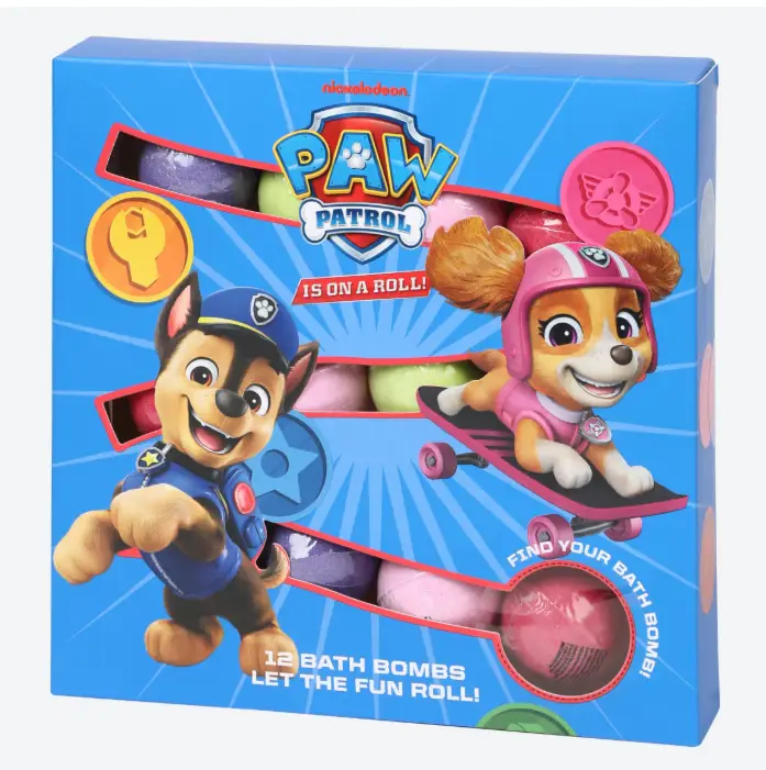 Шипучі бомбочки для ванни Paw Patrol Щенячий патруль 12 шт.