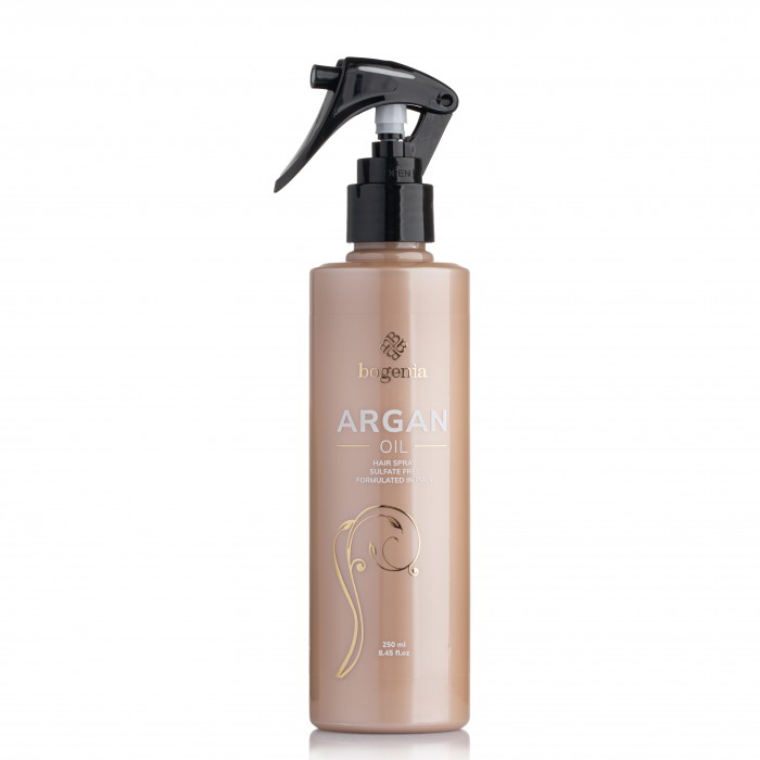 Спрей для волосся Argan Oil Hair Spray Bogenia, 250 мл, Китай