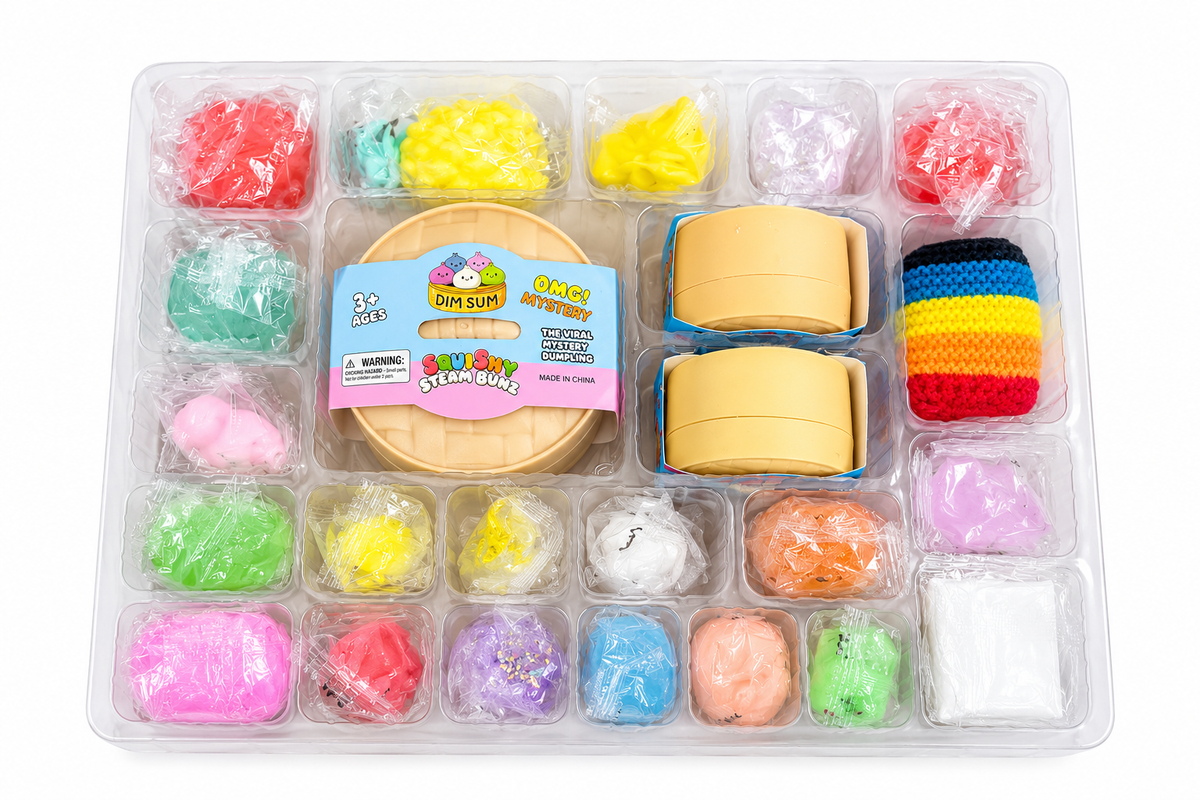 Адвент календар - Сквіші Squishy mystery advent coutdown calendar - 24 комірки