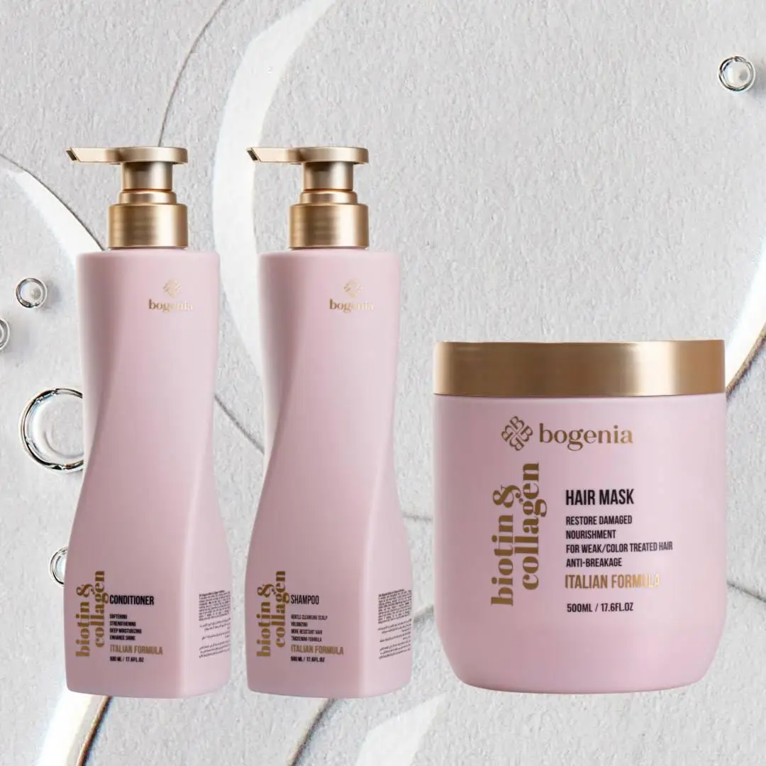 Набір догляду для волосся Bogenia Biotin & Collagen BG451 - BTS BeautyToSale